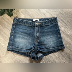 Blue asphalt y2k Jean shorts. Size 1